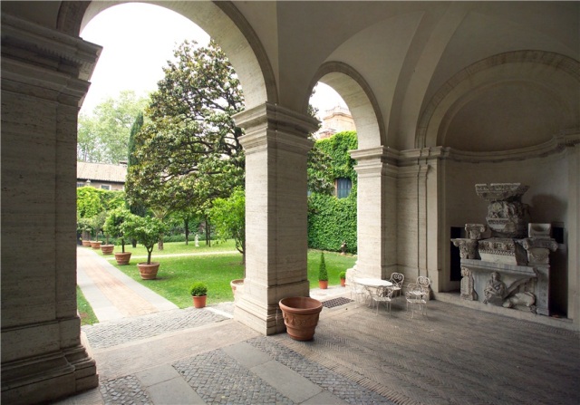 Vestibule du Palais Farnèse - Vue du jardin